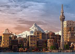 这才叫我的世界 玩家花费4年建造游戏都市